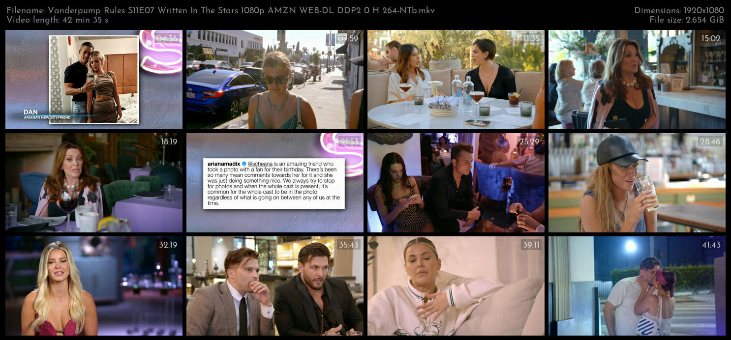 Vanderpump Rules S11E07 Written In The Stars 1080p AMZN WEB DL DDP2 0 H 264 NTb TGx