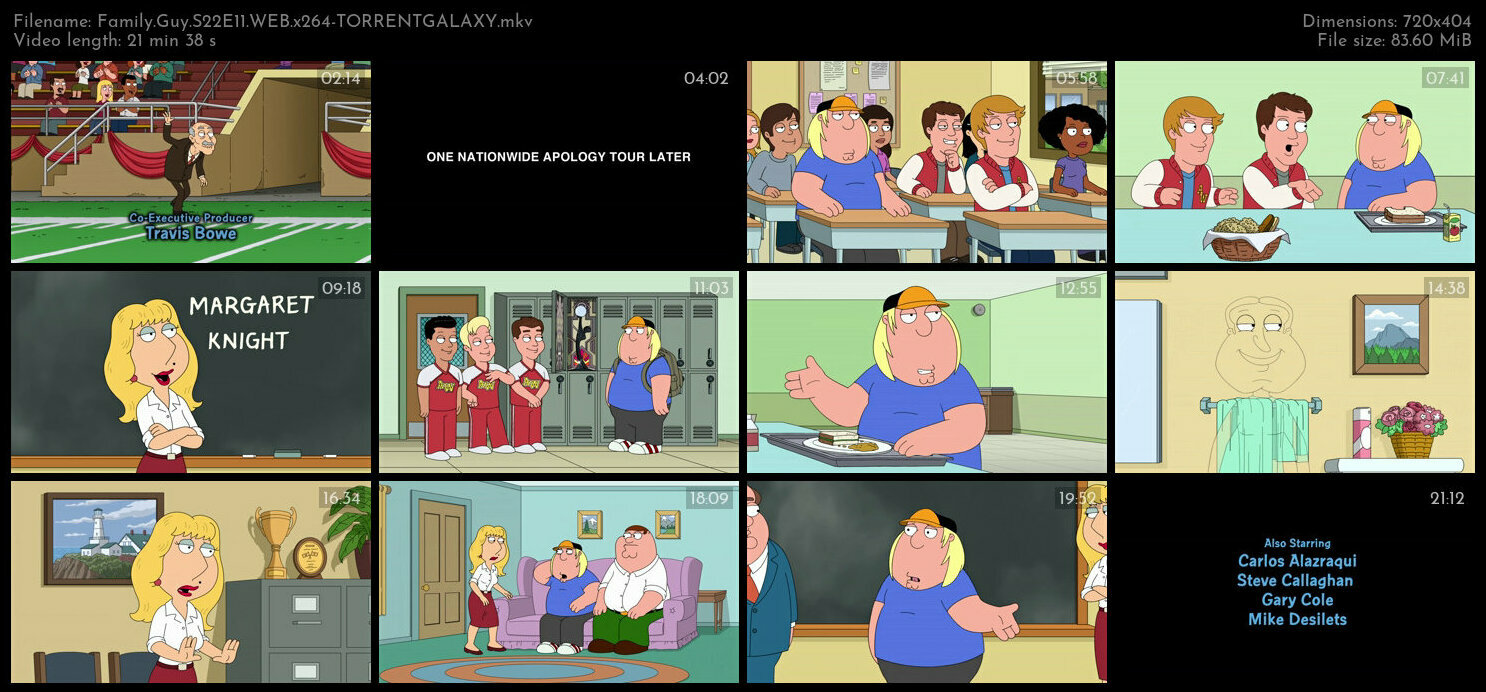Family Guy S22E11 WEB x264 TORRENTGALAXY