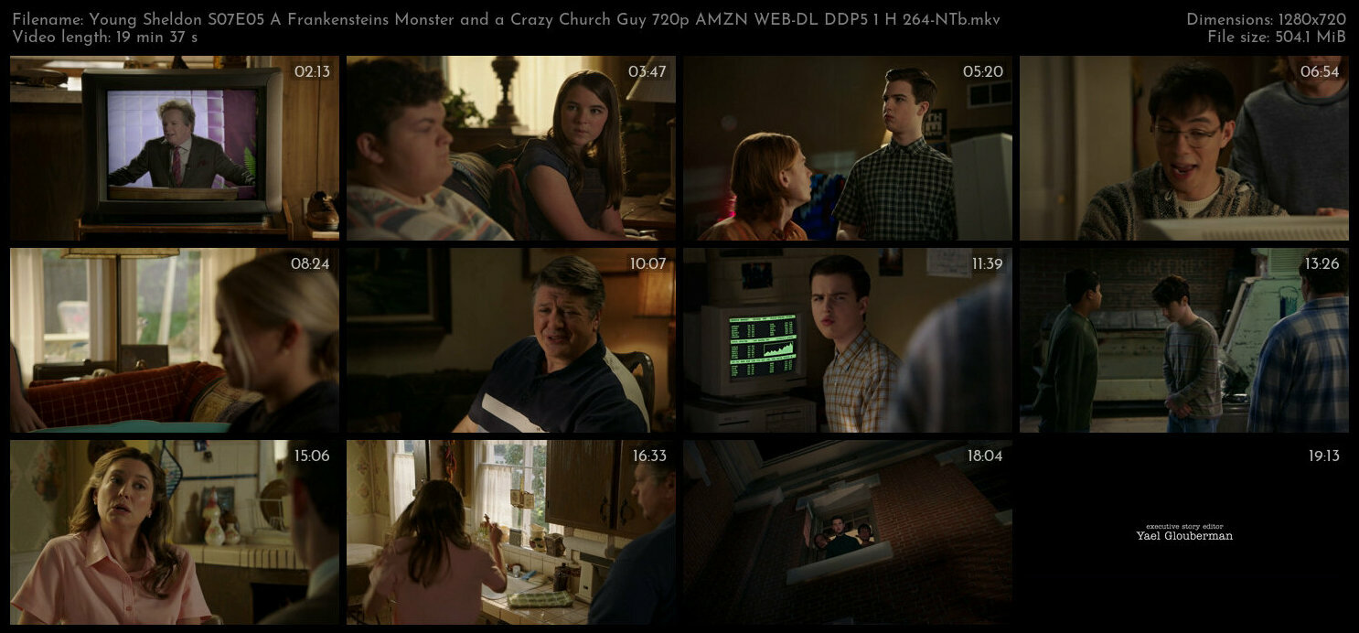 Young Sheldon S07E05 A Frankensteins Monster and a Crazy Church Guy 720p AMZN WEB DL DDP5 1 H 264 NT