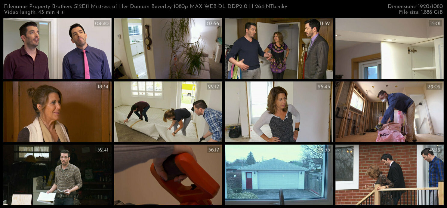 Property Brothers S12E11 Mistress of Her Domain Beverley 1080p MAX WEB DL DDP2 0 H 264 NTb TGx