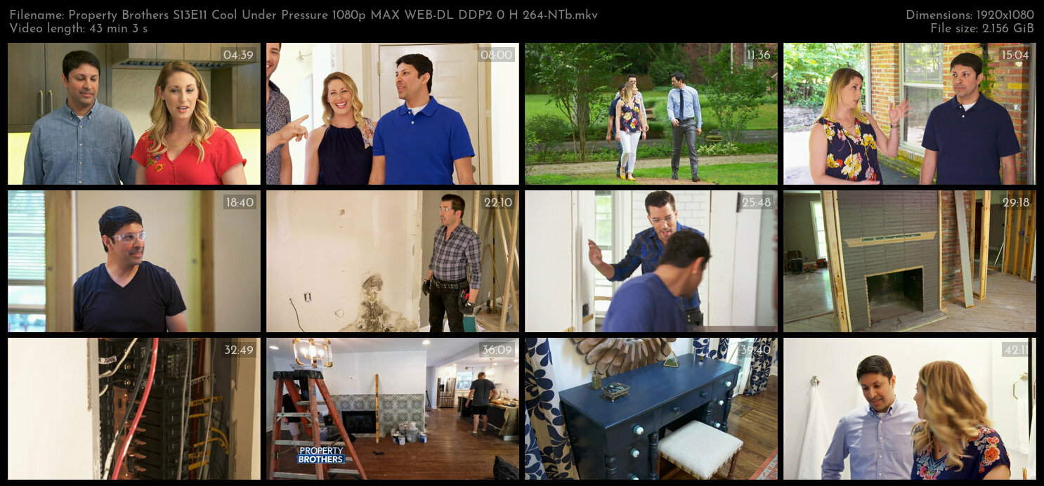 Property Brothers S13E11 Cool Under Pressure 1080p MAX WEB DL DDP2 0 H 264 NTb TGx