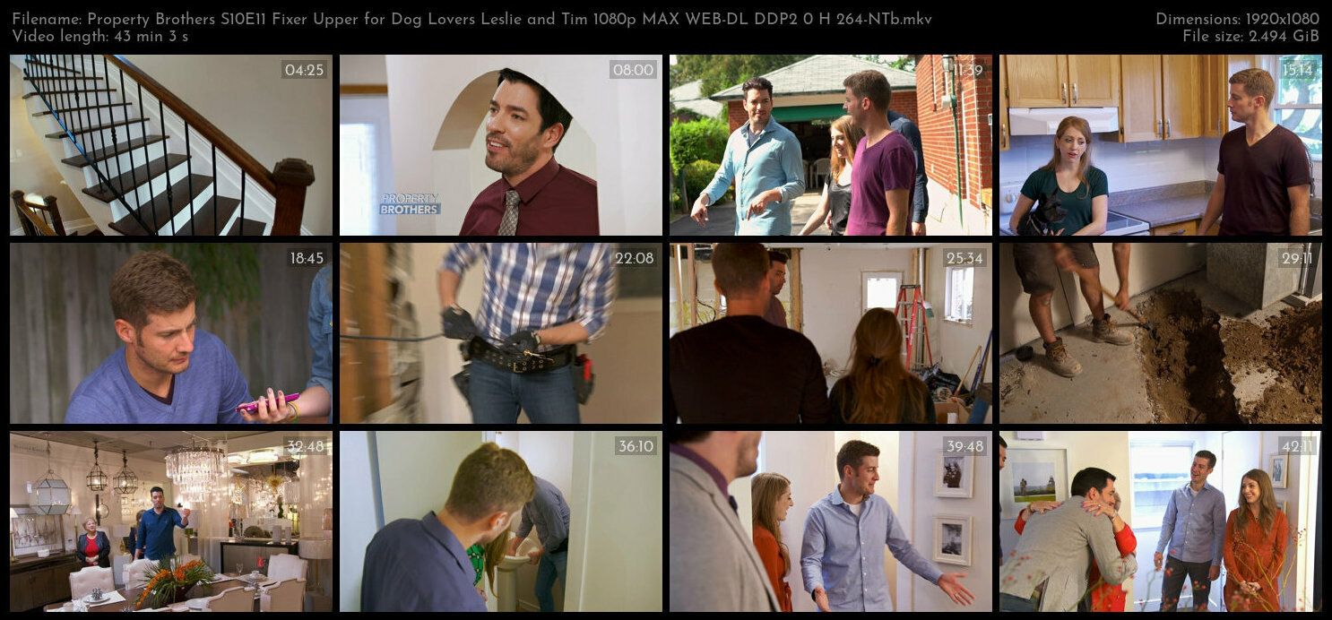 Property Brothers S10E11 Fixer Upper for Dog Lovers Leslie and Tim 1080p MAX WEB DL DDP2 0 H 264 NTb