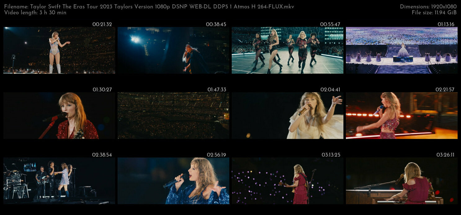 Taylor Swift The Eras Tour 2023 Taylors Version 1080p DSNP WEB DL DDP5 1 Atmos H 264 FLUX TGx