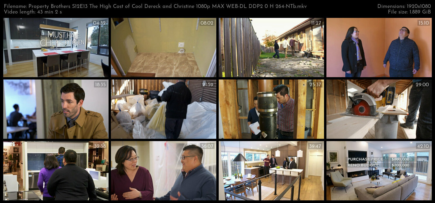 Property Brothers S12E13 The High Cost of Cool Dereck and Christine 1080p MAX WEB DL DDP2 0 H 264 NT