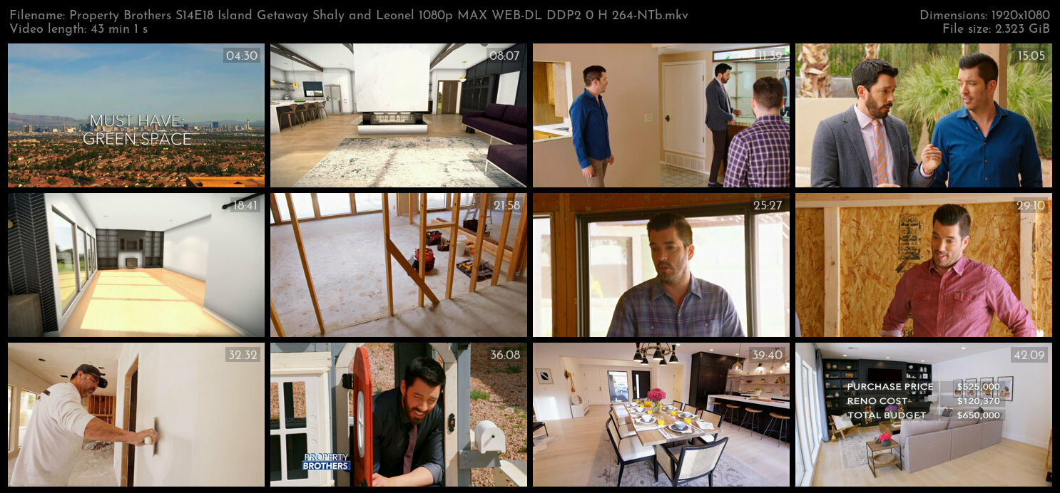 Property Brothers S14E18 Island Getaway Shaly and Leonel 1080p MAX WEB DL DDP2 0 H 264 NTb TGx