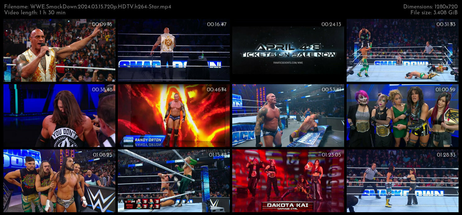 WWE SmackDown 2024 03 15 720p HDTV h264 Star TGx