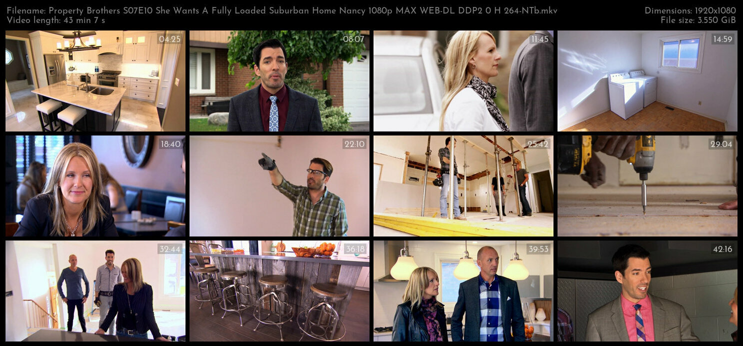 Property Brothers S07E10 She Wants A Fully Loaded Suburban Home Nancy 1080p MAX WEB DL DDP2 0 H 264