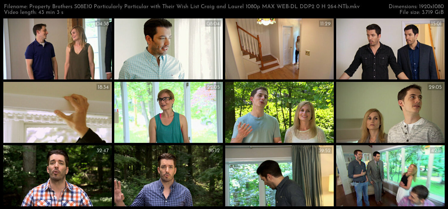 Property Brothers S08E10 Particularly Particular with Their Wish List Craig and Laurel 1080p MAX WEB