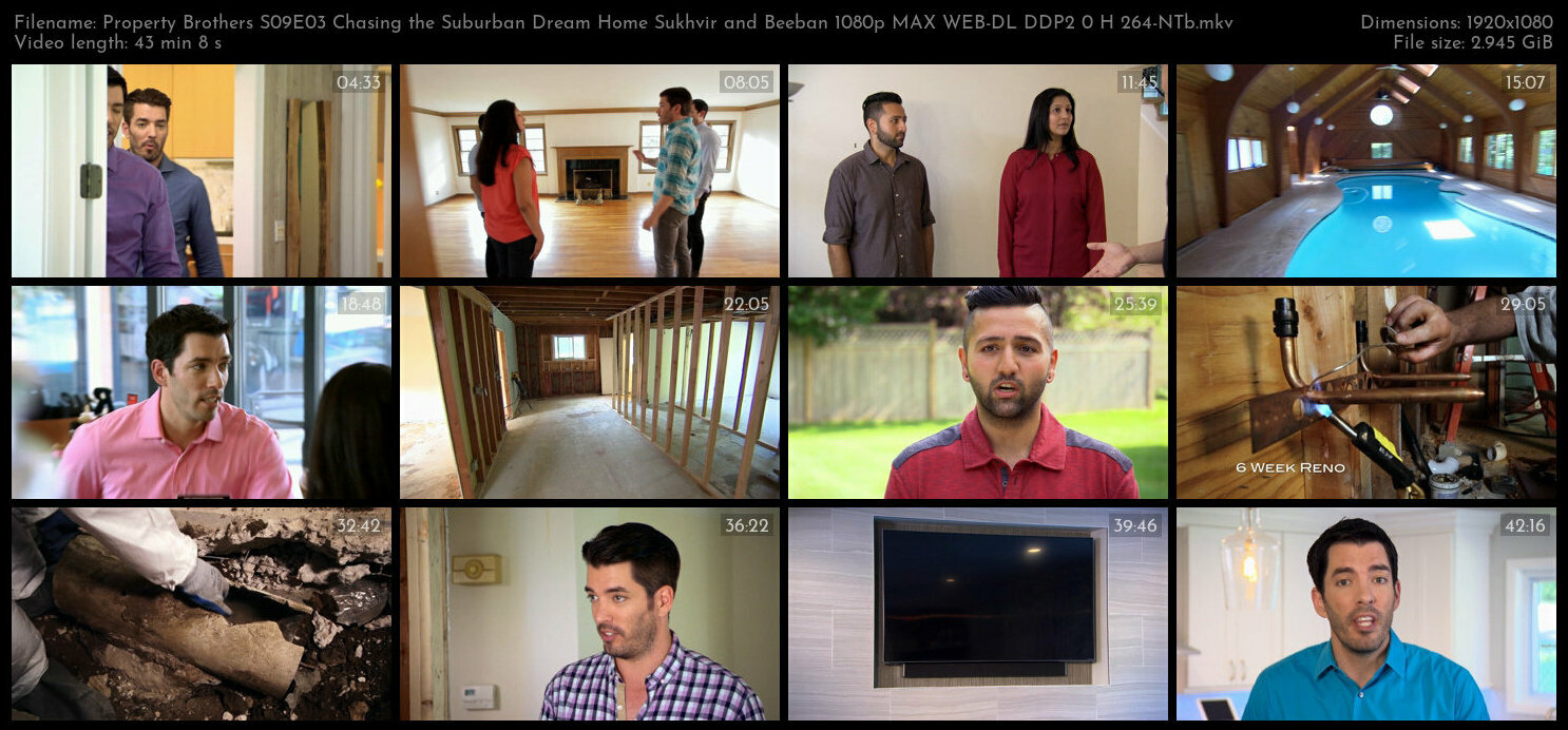 Property Brothers S09E03 Chasing the Suburban Dream Home Sukhvir and Beeban 1080p MAX WEB DL DDP2 0