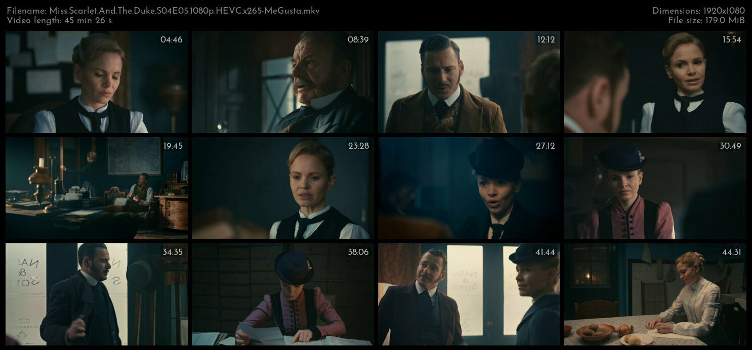 Miss Scarlet And The Duke S04E05 1080p HEVC x265 MeGusta TGx