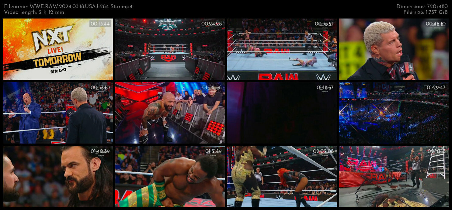 WWE RAW 2024 03 18 USA h264 Star TGx