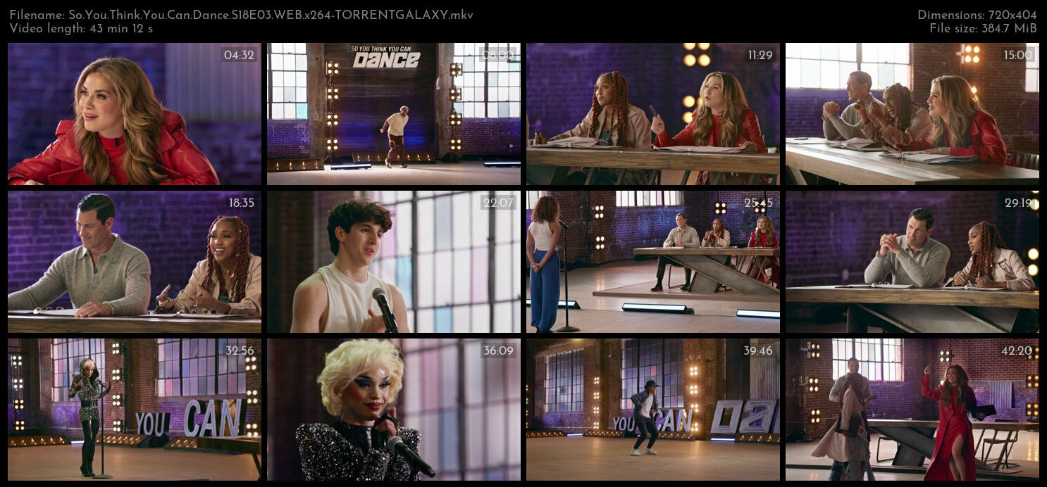 So You Think You Can Dance S18E03 WEB x264 TORRENTGALAXY