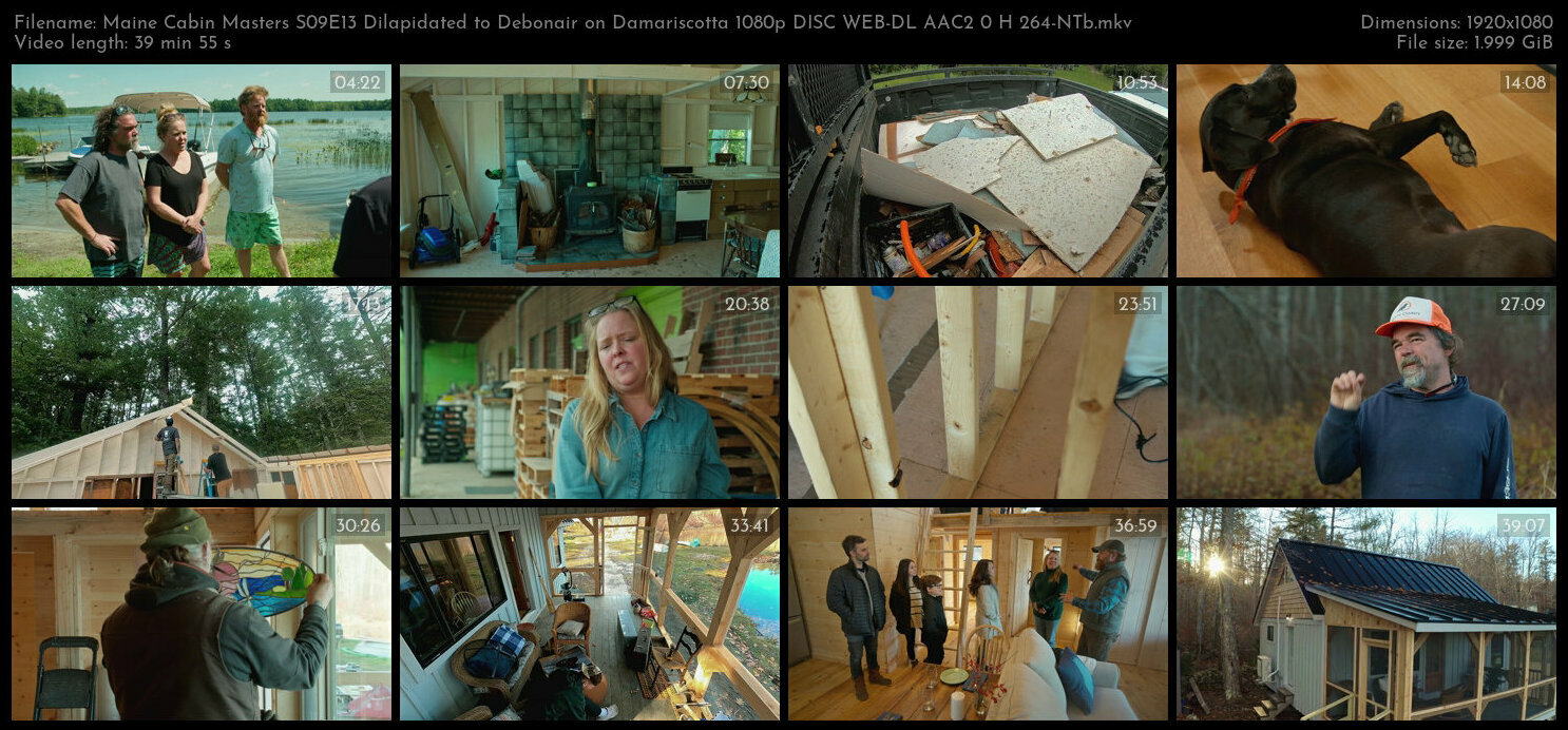 Maine Cabin Masters S09E13 Dilapidated to Debonair on Damariscotta 1080p DISC WEB DL AAC2 0 H 264 NT