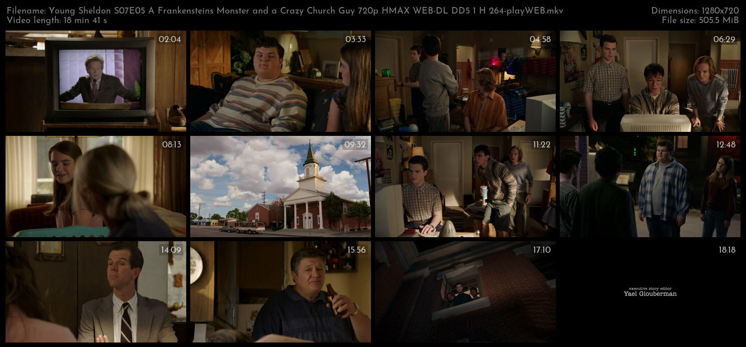 Young Sheldon S07E05 A Frankensteins Monster and a Crazy Church Guy 720p HMAX WEB DL DD5 1 H 264 pla