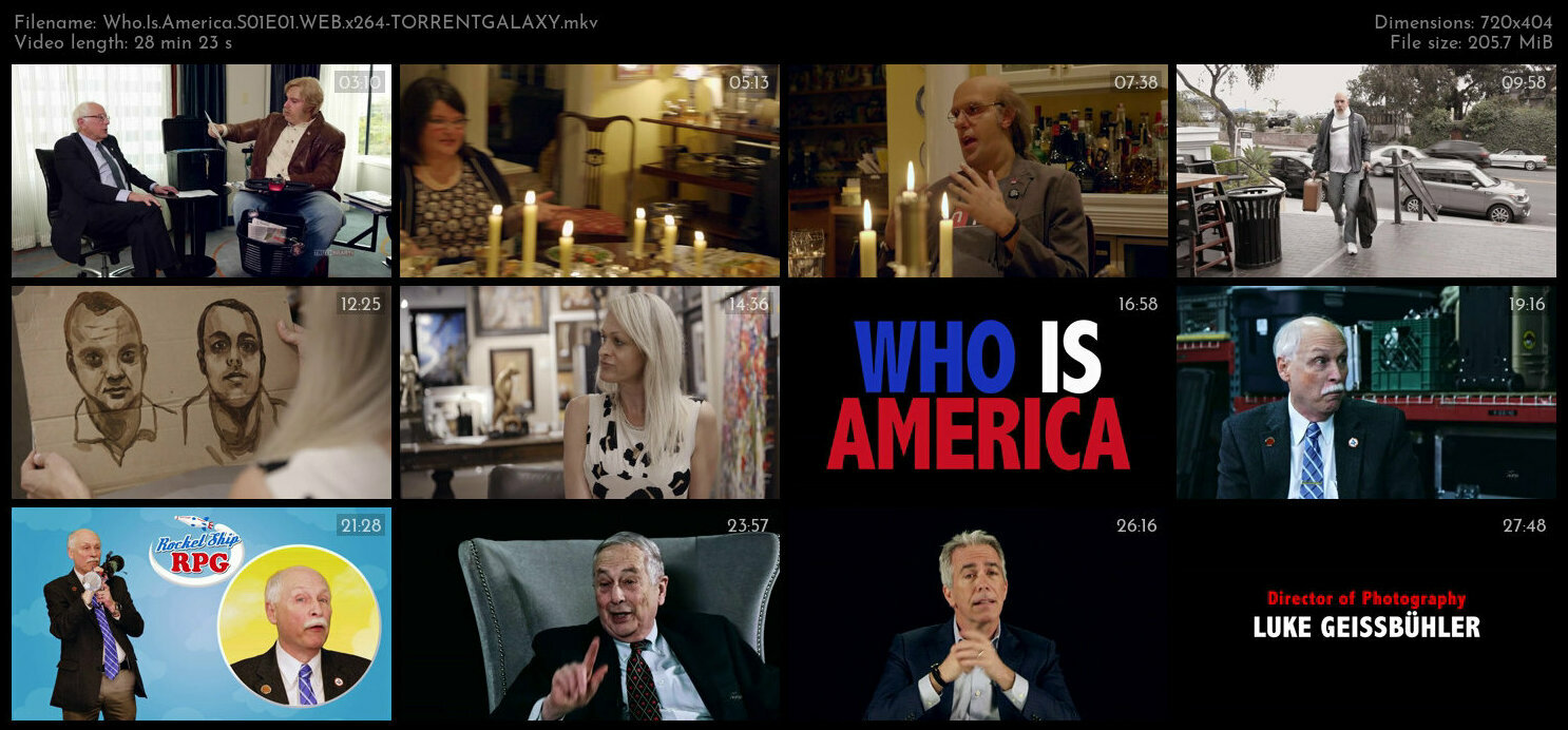 Who Is America S01E01 WEB x264 TORRENTGALAXY