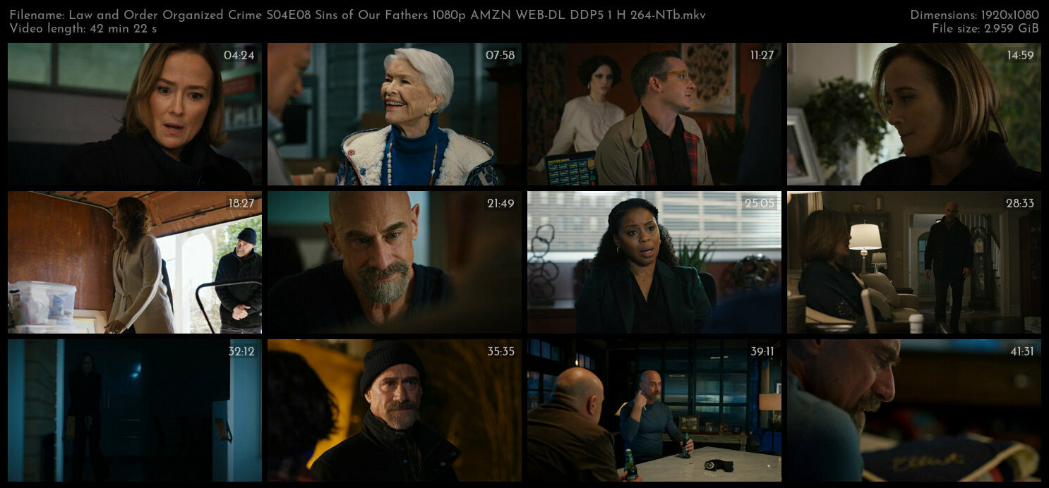 Law and Order Organized Crime S04E08 Sins of Our Fathers 1080p AMZN WEB DL DDP5 1 H 264 NTb TGx