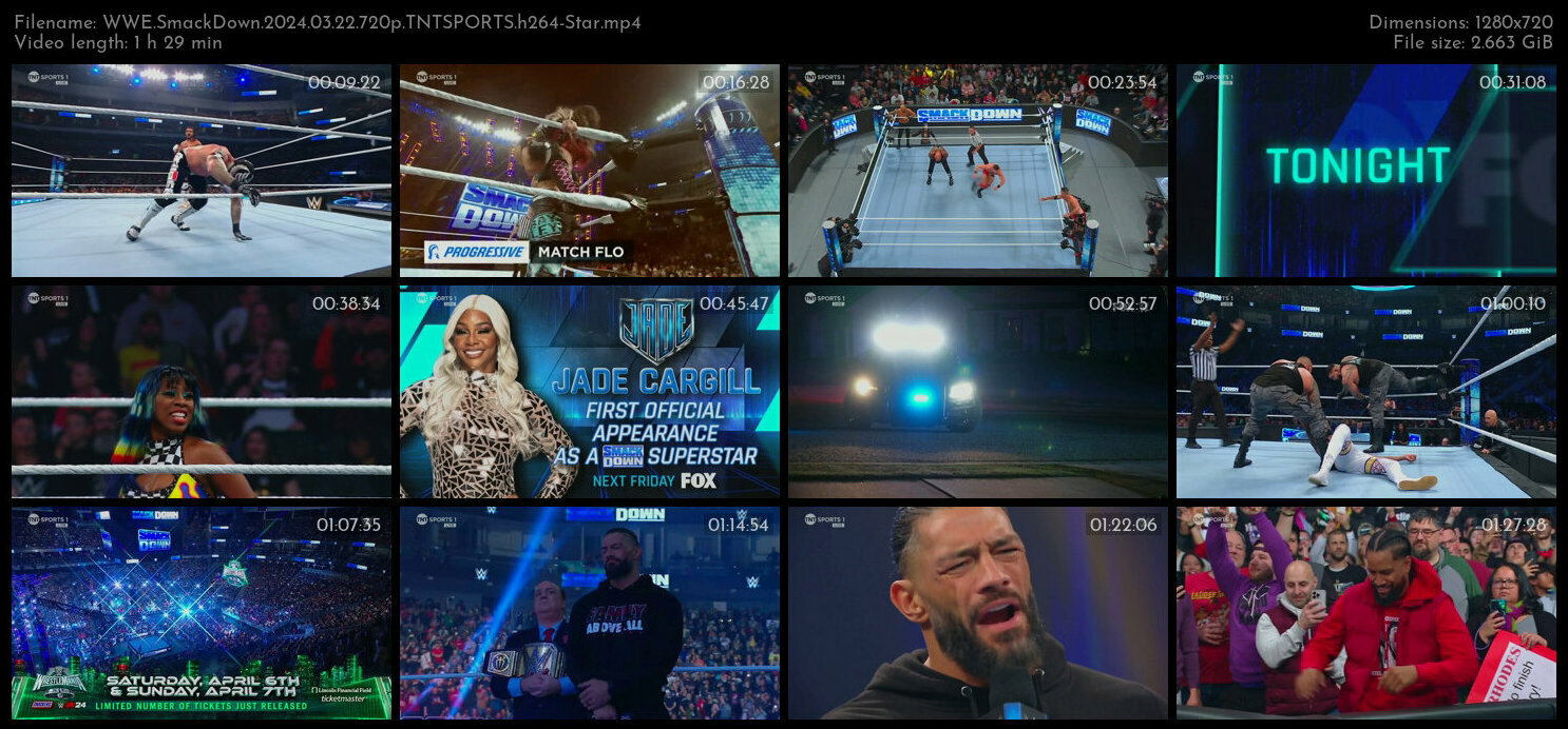 WWE SmackDown 2024 03 22 720p TNTSPORTS h264 Star TGx