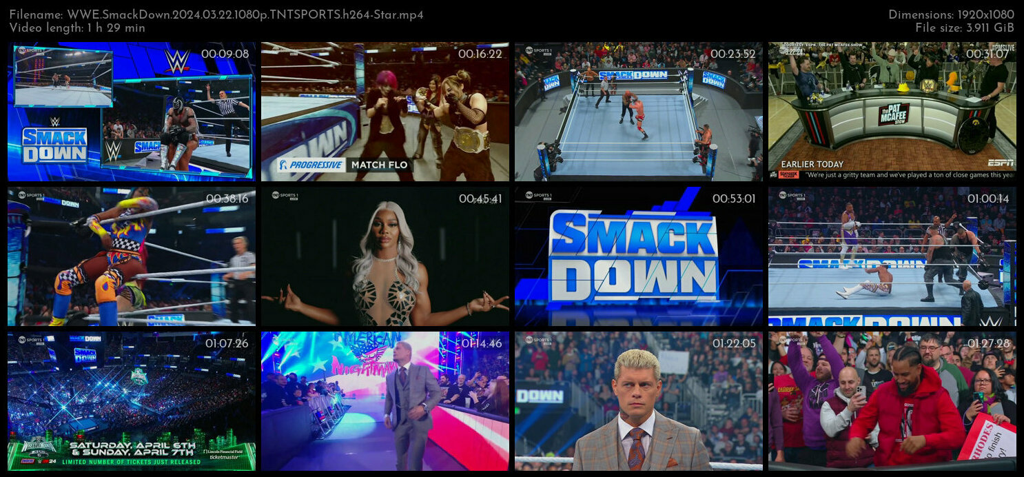WWE SmackDown 2024 03 22 1080p TNTSPORTS h264 Star TGx