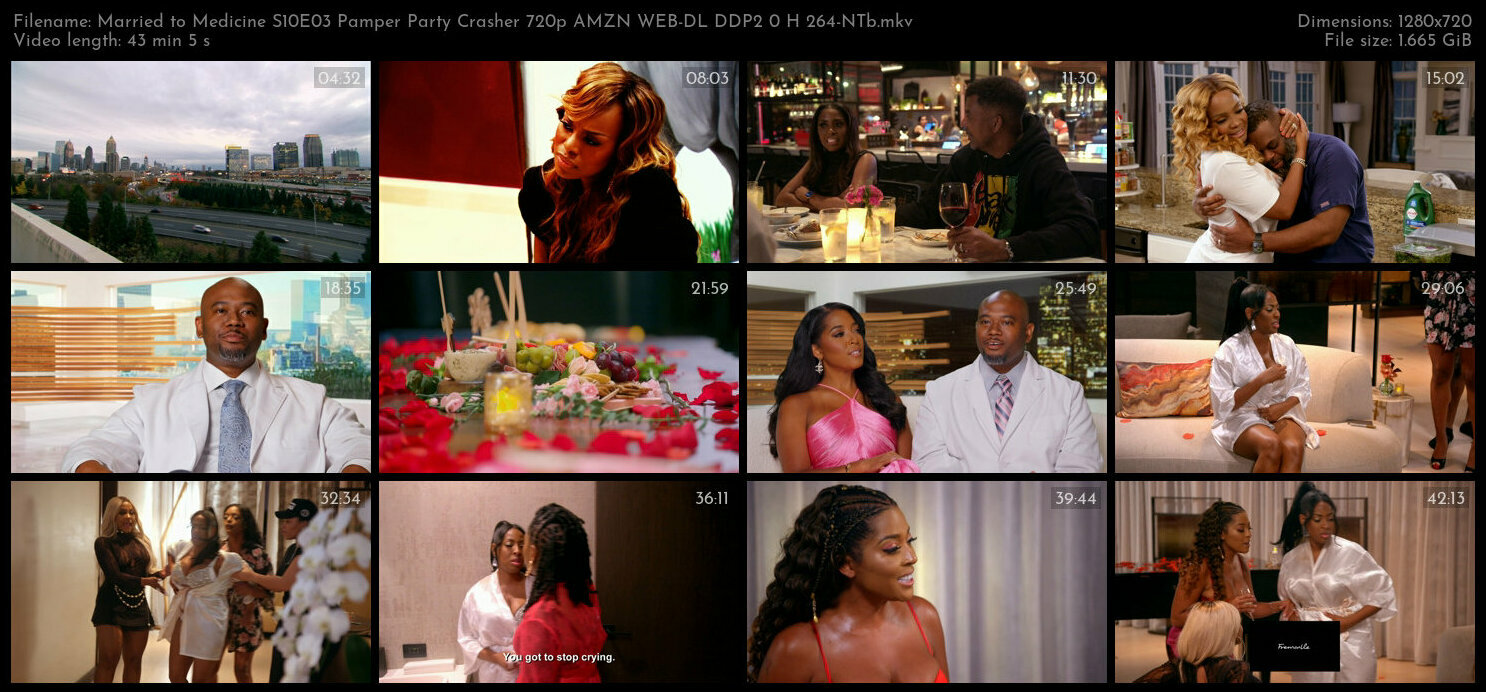 Married to Medicine S10E03 Pamper Party Crasher 720p AMZN WEB DL DDP2 0 H 264 NTb TGx