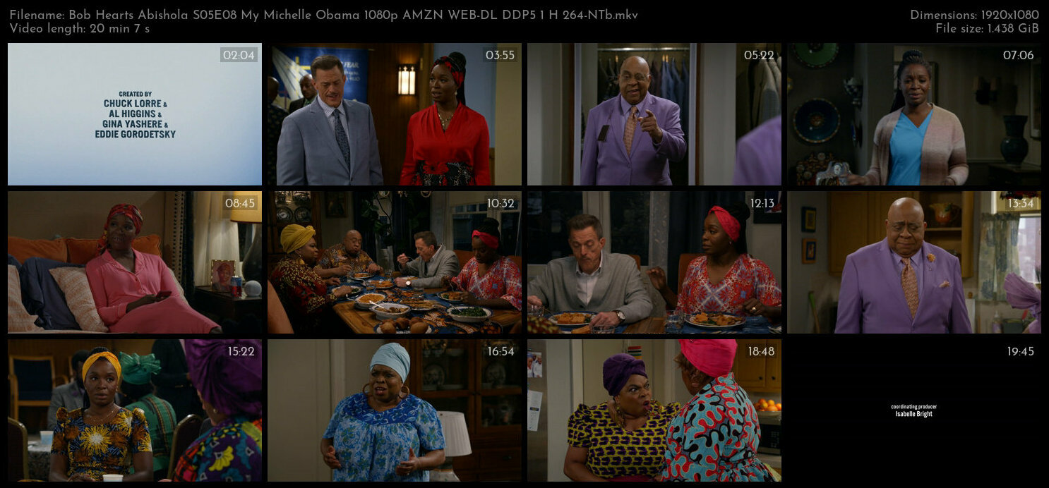 Bob Hearts Abishola S05E08 My Michelle Obama 1080p AMZN WEB DL DDP5 1 H 264 NTb TGx