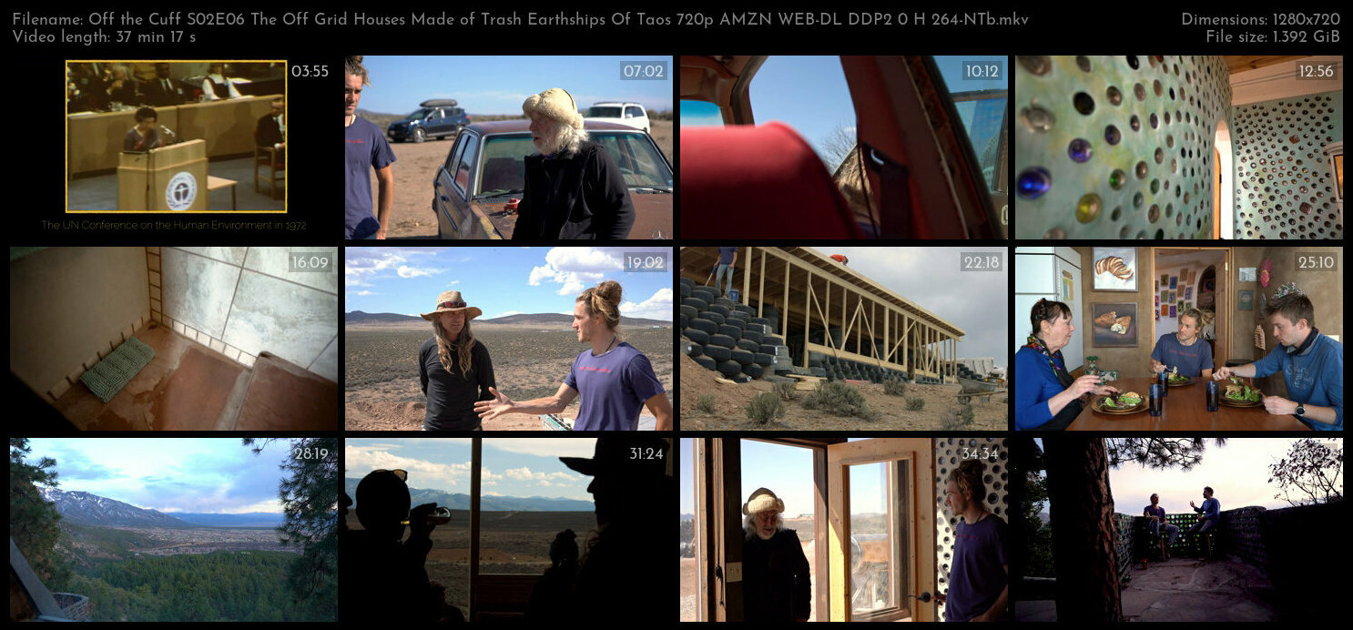 Off the Cuff S02E06 The Off Grid Houses Made of Trash Earthships Of Taos 720p AMZN WEB DL DDP2 0 H 2