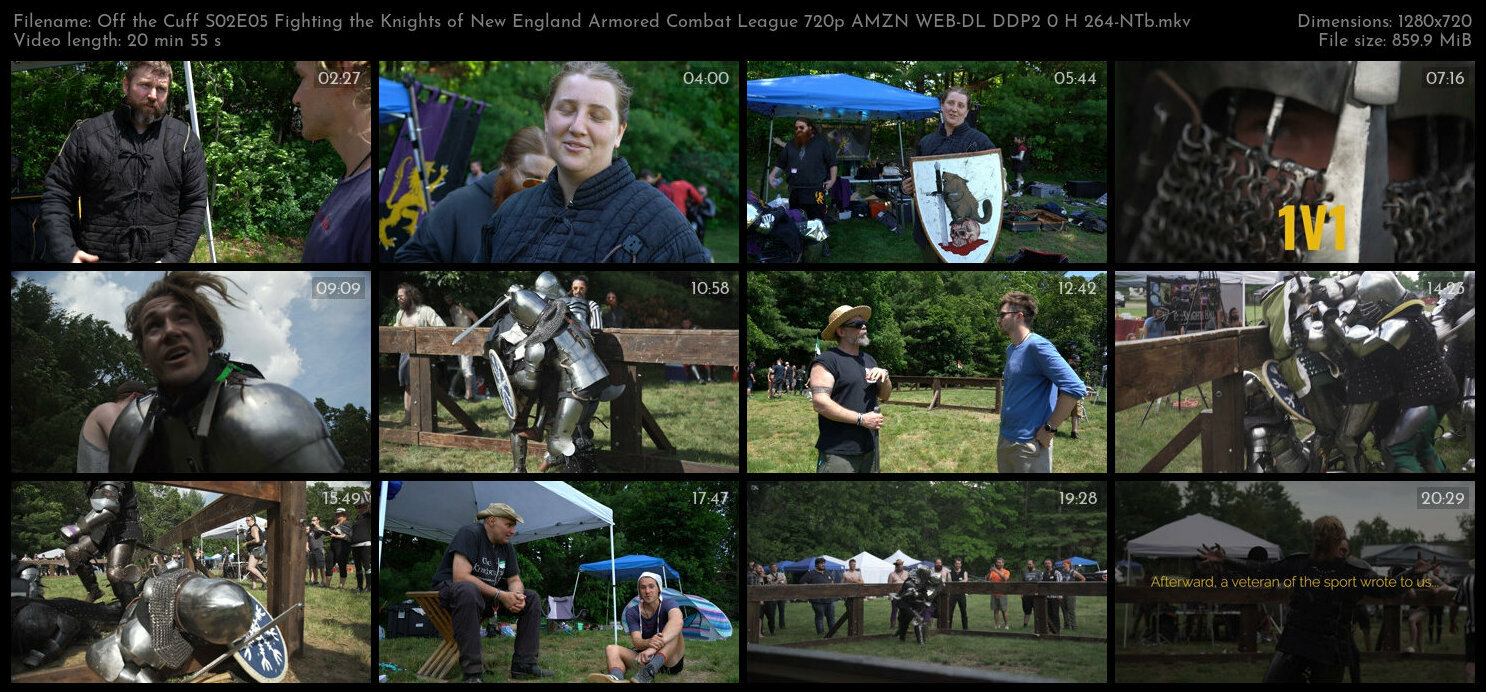 Off the Cuff S02E05 Fighting the Knights of New England Armored Combat League 720p AMZN WEB DL DDP2