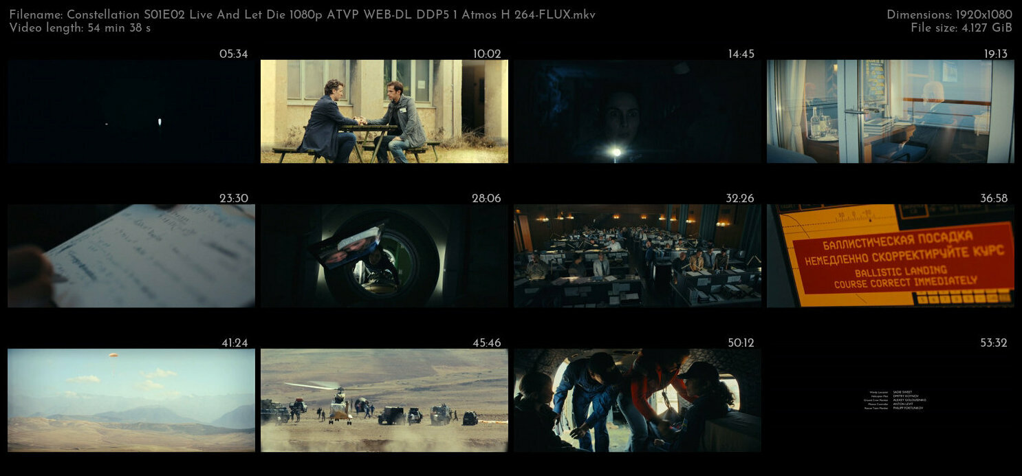 Constellation S01E02 Live And Let Die 1080p ATVP WEB DL DDP5 1 Atmos H 264 FLUX TGx