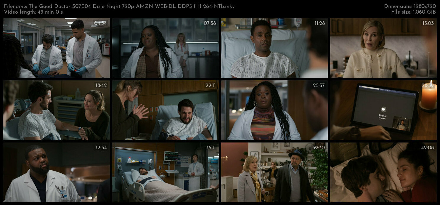 The Good Doctor S07E04 Date Night 720p AMZN WEB DL DDP5 1 H 264 NTb TGx