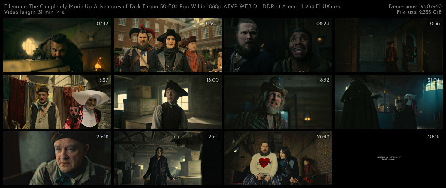The Completely Made Up Adventures of Dick Turpin S01E03 Run Wilde 1080p ATVP WEB DL DDP5 1 Atmos H 2