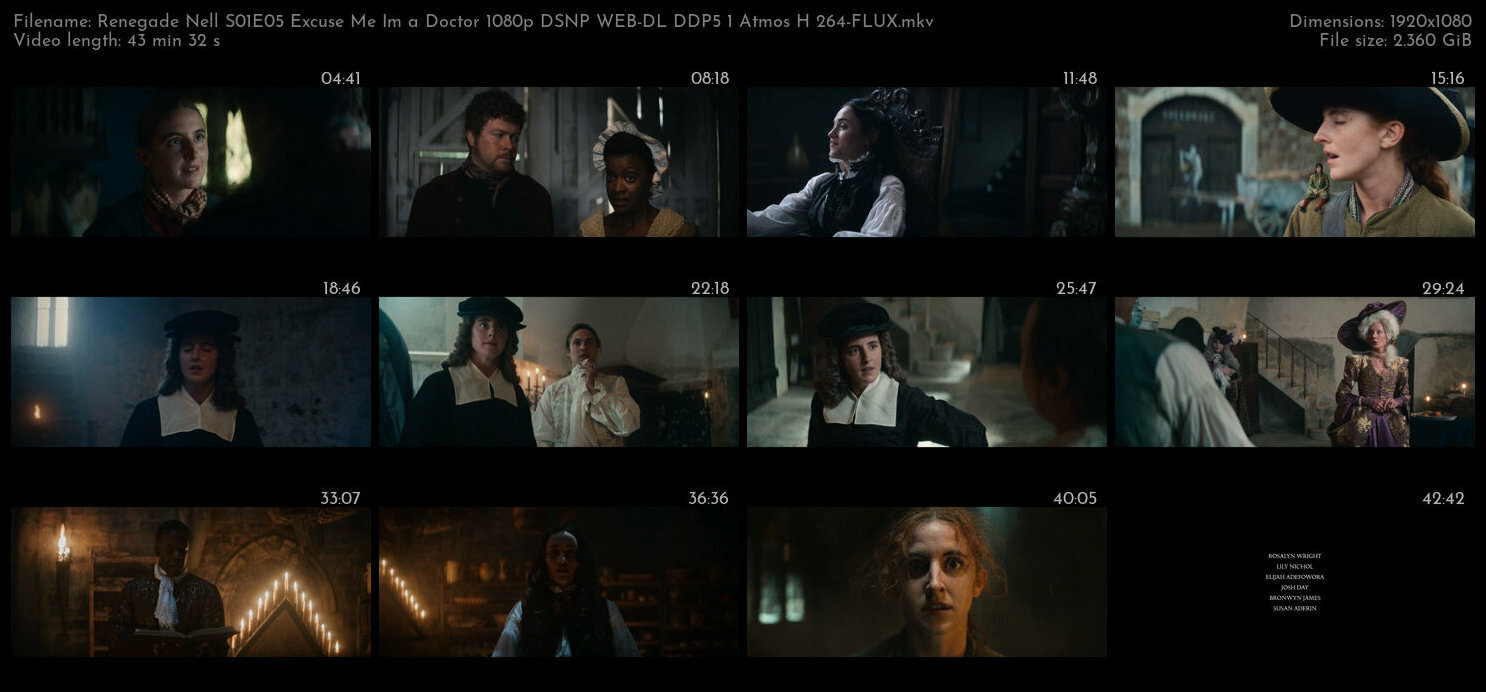 Renegade Nell S01E05 Excuse Me Im a Doctor 1080p DSNP WEB DL DDP5 1 Atmos H 264 FLUX TGx