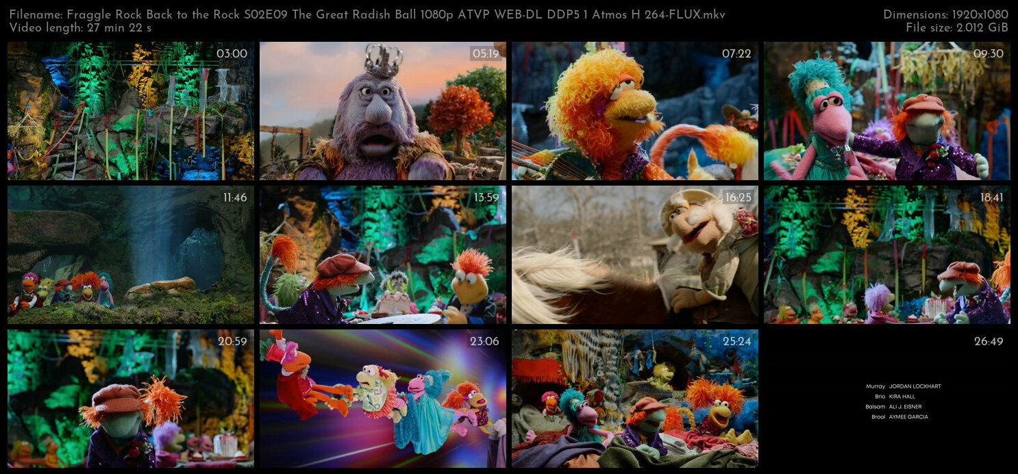 Fraggle Rock Back to the Rock S02E09 The Great Radish Ball 1080p ATVP WEB DL DDP5 1 Atmos H 264 FLUX
