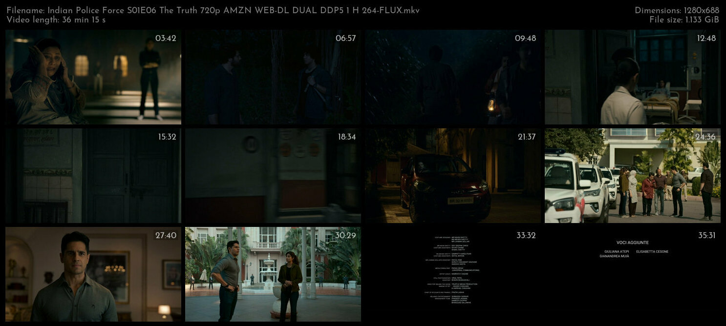 Indian Police Force S01E06 The Truth 720p AMZN WEB DL DUAL DDP5 1 H 264 FLUX TGx