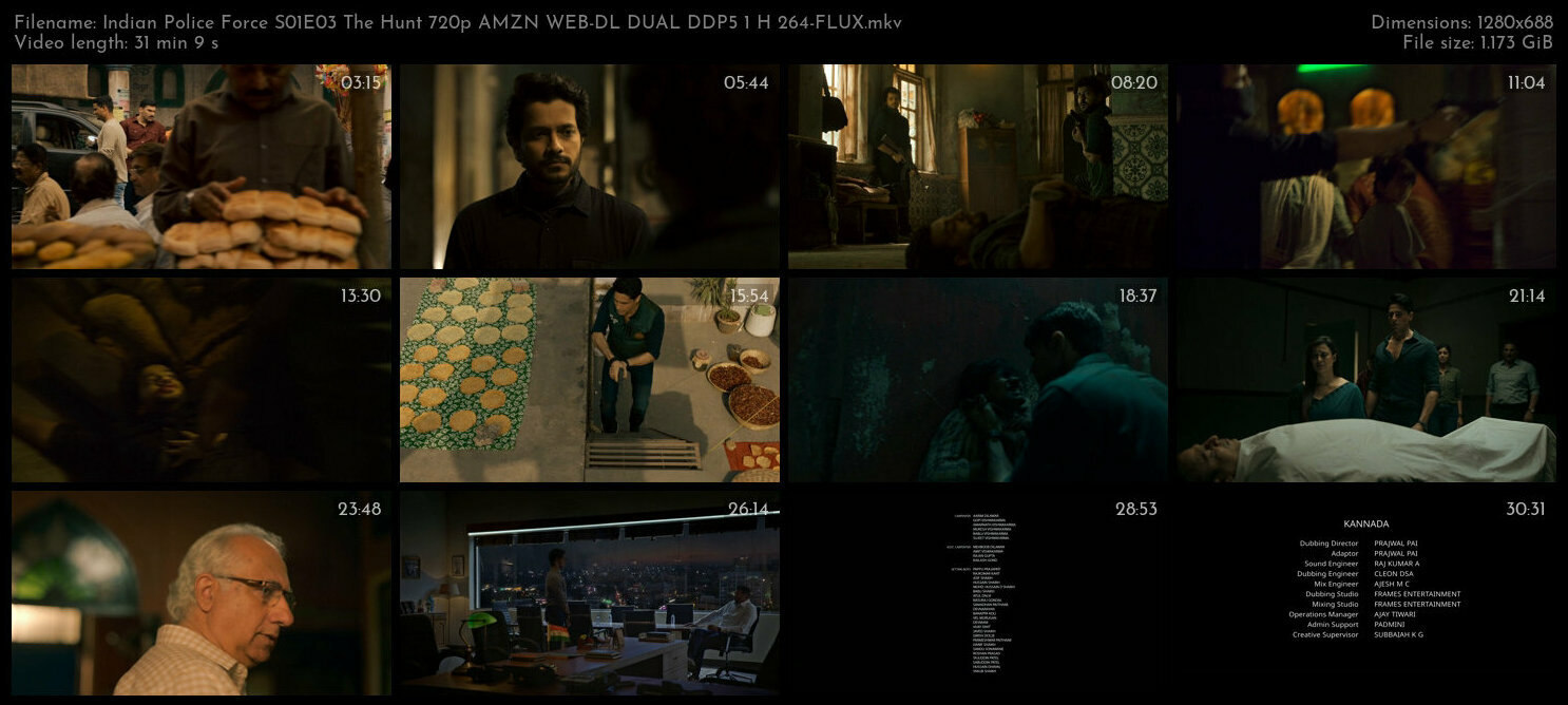Indian Police Force S01E03 The Hunt 720p AMZN WEB DL DUAL DDP5 1 H 264 FLUX TGx