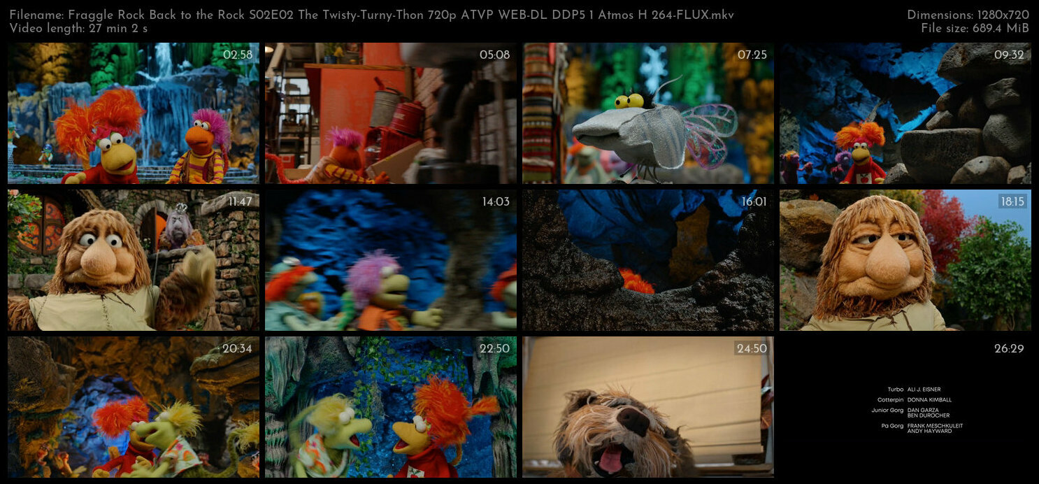 Fraggle Rock Back to the Rock S02E02 The Twisty Turny Thon 720p ATVP WEB DL DDP5 1 Atmos H 264 FLUX