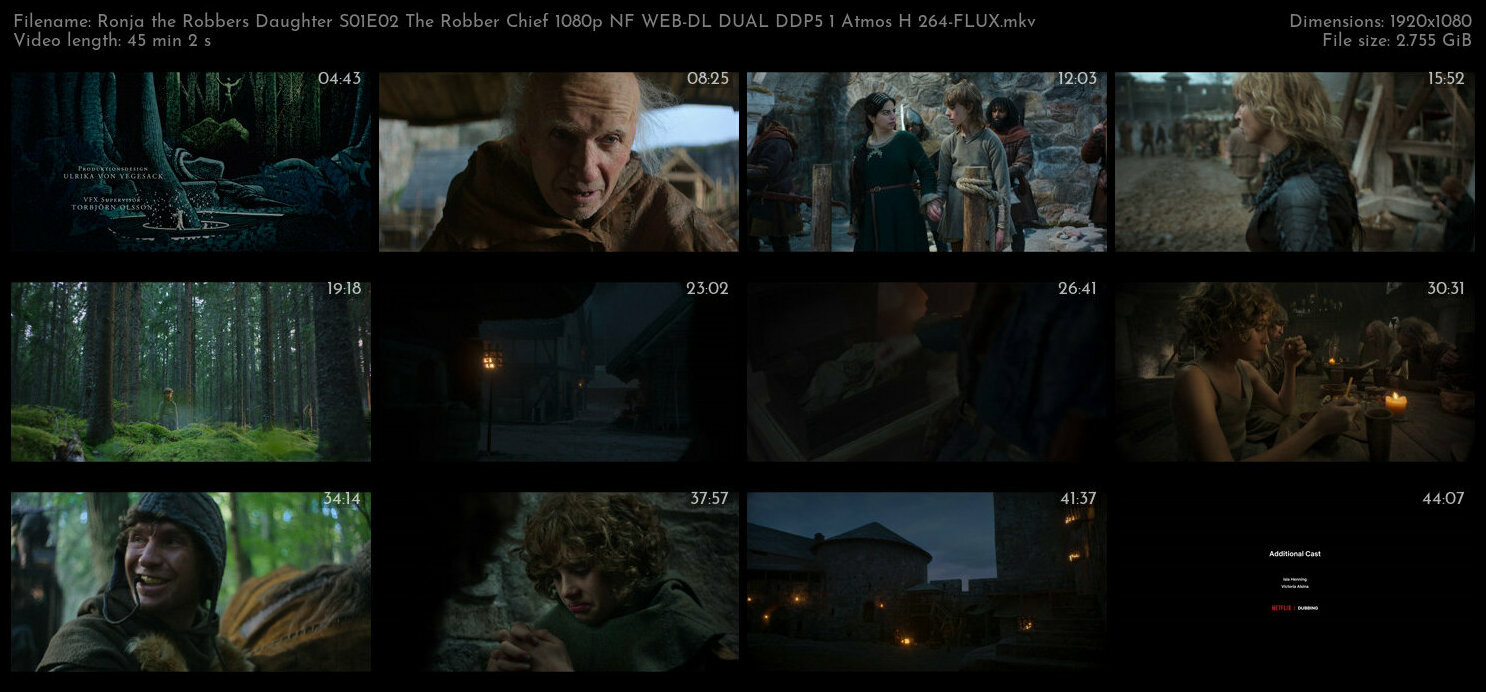 Ronja the Robbers Daughter S01E02 The Robber Chief 1080p NF WEB DL DUAL DDP5 1 Atmos H 264 FLUX TGx