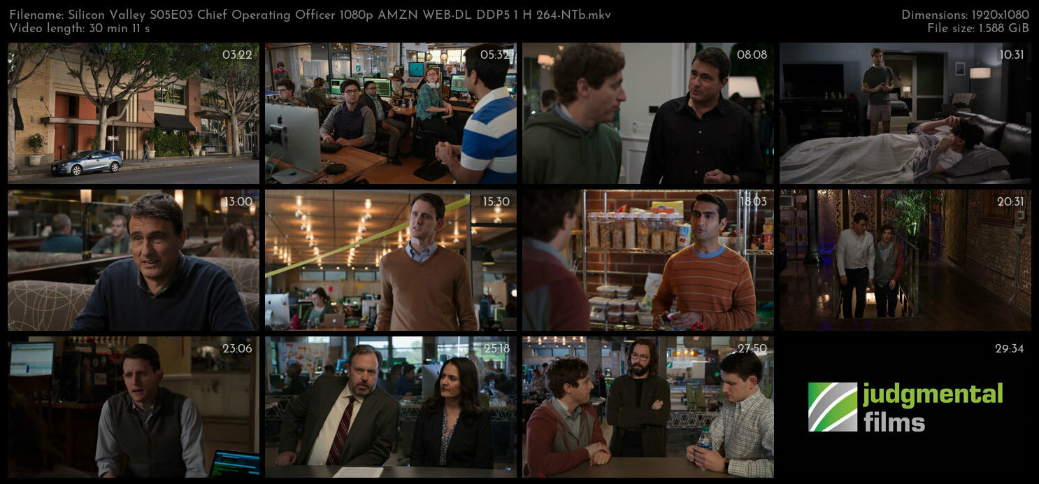 Silicon Valley S05E03 Chief Operating Officer 1080p AMZN WEB DL DDP5 1 H 264 NTb TGx