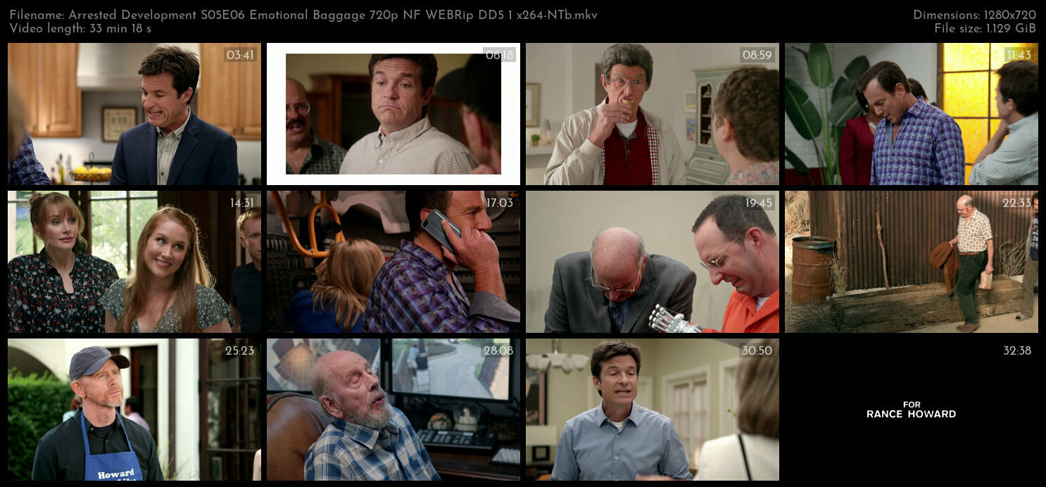 Arrested Development S05E06 Emotional Baggage 720p NF WEBRip DD5 1 x264 NTb TGx