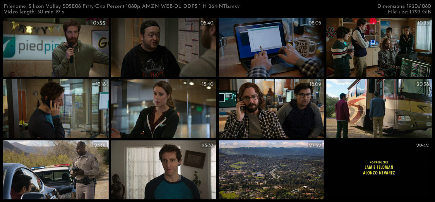 Silicon Valley S05E08 Fifty One Percent 1080p AMZN WEB DL DDP5 1 H 264 NTb TGx
