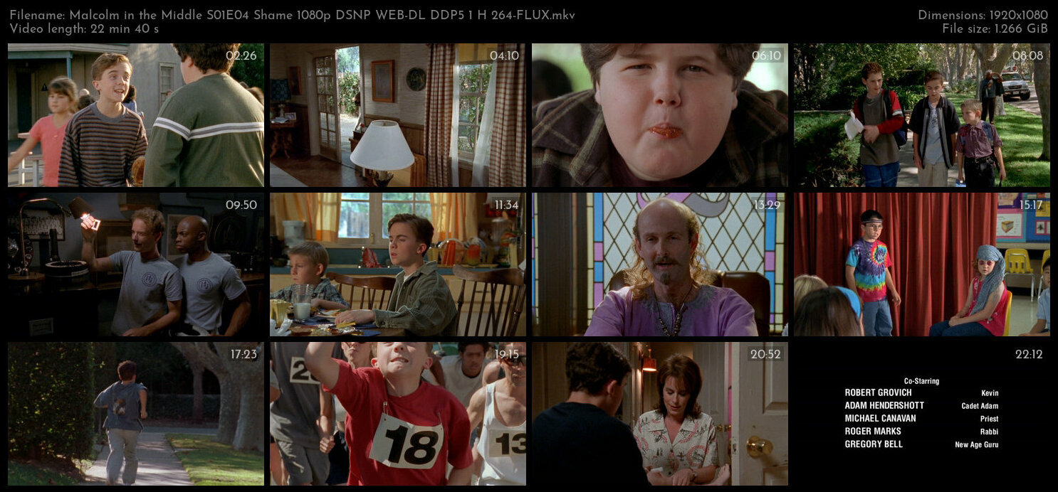 Malcolm in the Middle S01E04 Shame 1080p DSNP WEB DL DDP5 1 H 264 FLUX TGx