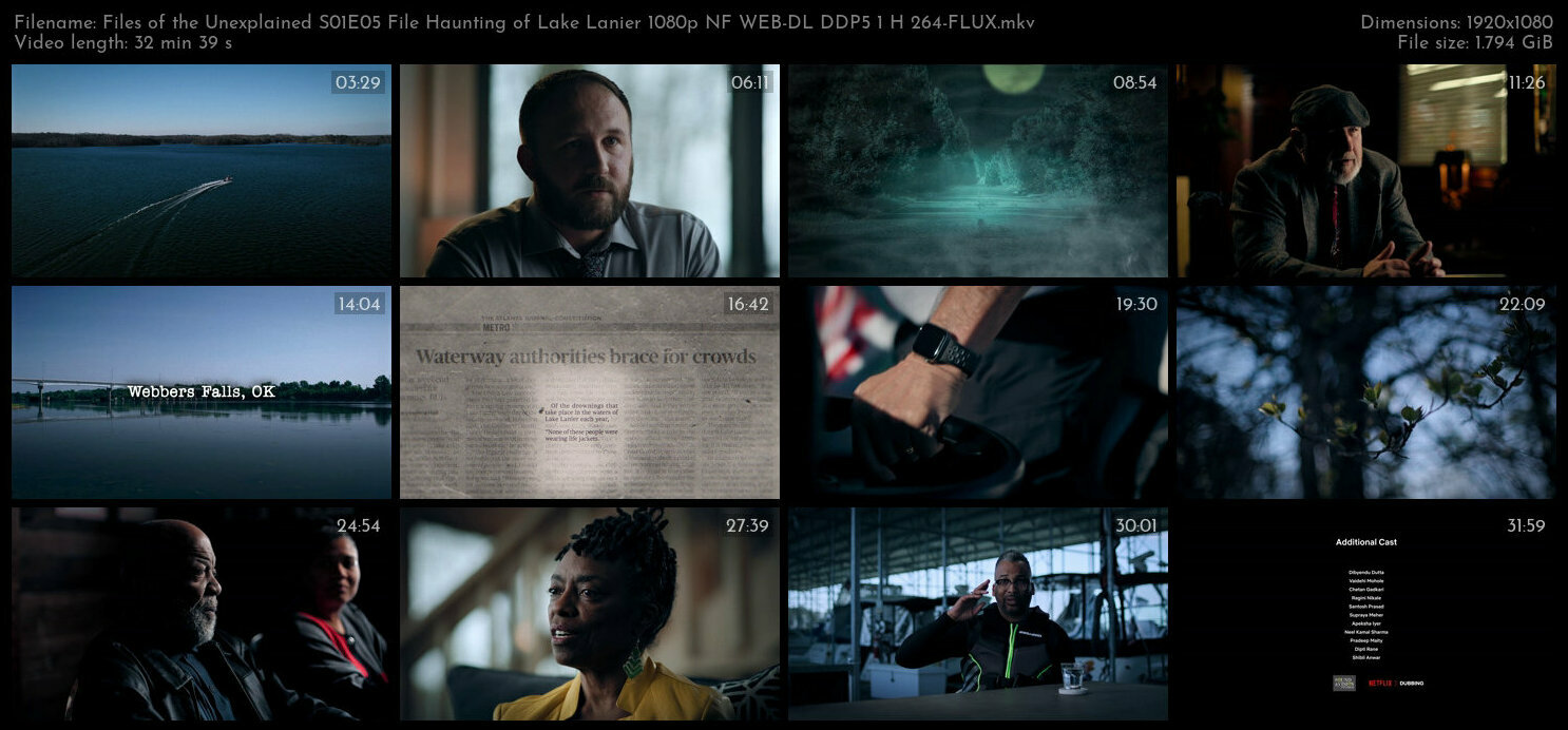 Files of the Unexplained S01E05 File Haunting of Lake Lanier 1080p NF WEB DL DDP5 1 H 264 FLUX TGx