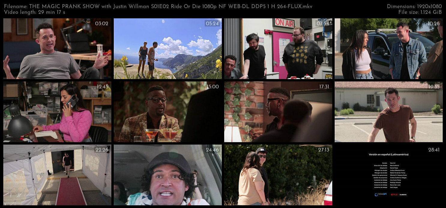 THE MAGIC PRANK SHOW with Justin Willman S01E02 Ride Or Die 1080p NF WEB DL DDP5 1 H 264 FLUX TGx
