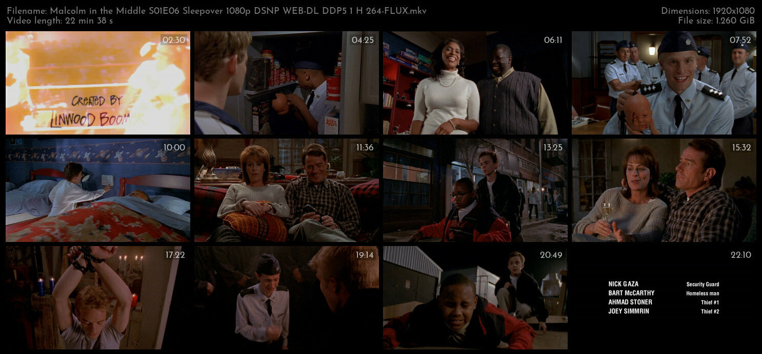 Malcolm in the Middle S01E06 Sleepover 1080p DSNP WEB DL DDP5 1 H 264 FLUX TGx
