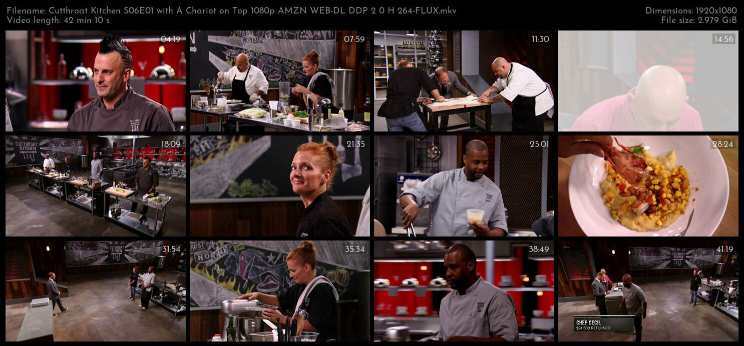 Cutthroat Kitchen S06E01 with A Chariot on Top 1080p AMZN WEB DL DDP 2 0 H 264 FLUX TGx