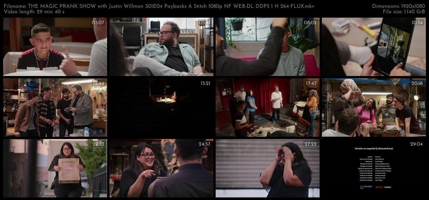 THE MAGIC PRANK SHOW with Justin Willman S01E04 Paybacks A Stitch 1080p NF WEB DL DDP5 1 H 264 FLUX