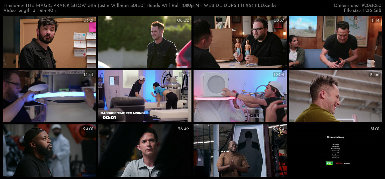THE MAGIC PRANK SHOW with Justin Willman S01E01 Heads Will Roll 1080p NF WEB DL DDP5 1 H 264 FLUX TG