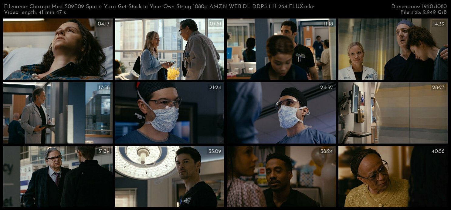 Chicago Med S09E09 Spin a Yarn Get Stuck in Your Own String 1080p AMZN WEB DL DDP5 1 H 264 FLUX TGx