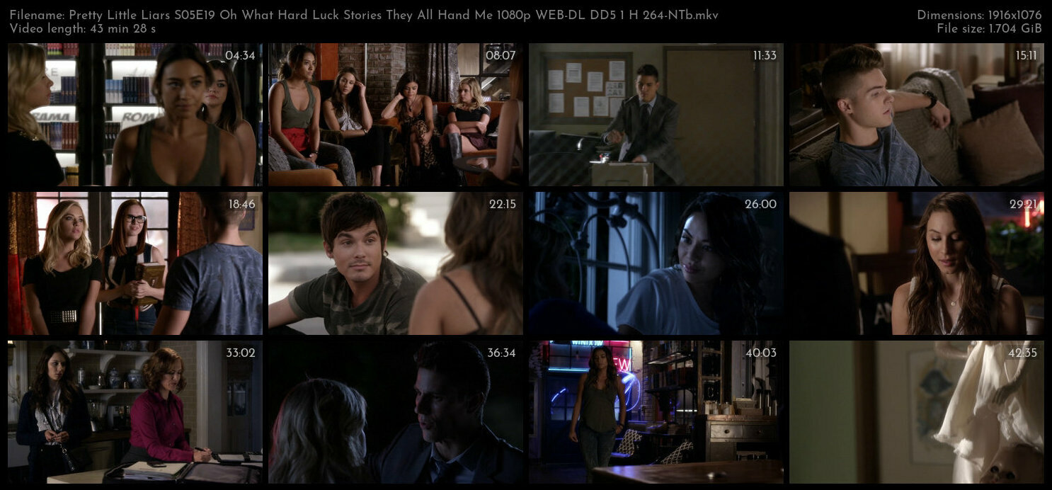 Pretty Little Liars S05E19 Oh What Hard Luck Stories They All Hand Me 1080p WEB DL DD5 1 H 264 NTb T