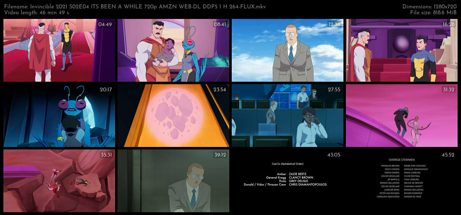 Invincible 2021 S02E04 ITS BEEN A WHILE 720p AMZN WEB DL DDP5 1 H 264 FLUX TGx