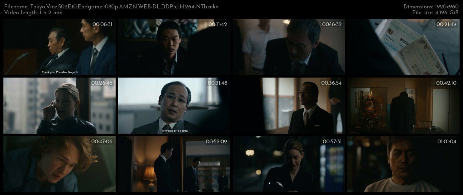 Tokyo Vice S02 COMPLETE 1080p AMZN WEB DL DDP5 1 H 264 NTb TGx