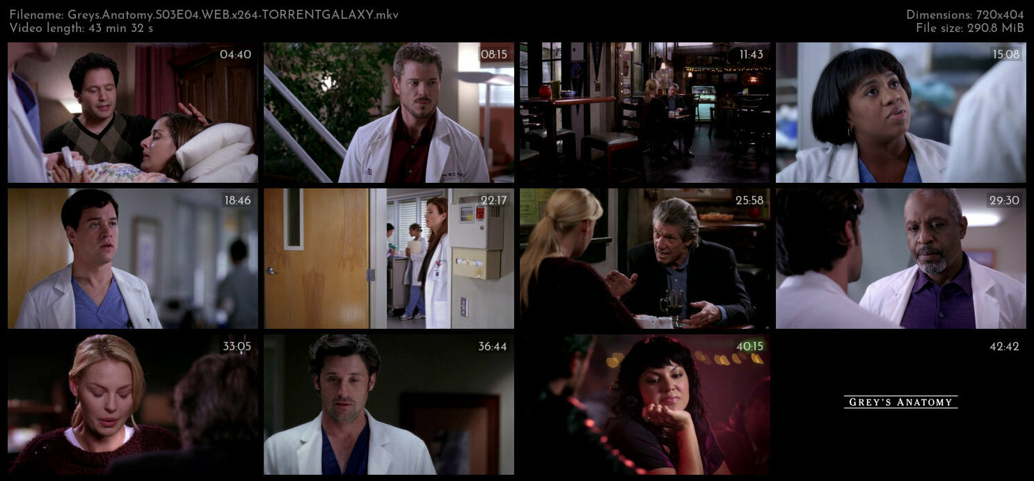 Greys Anatomy S03E04 WEB x264 TORRENTGALAXY